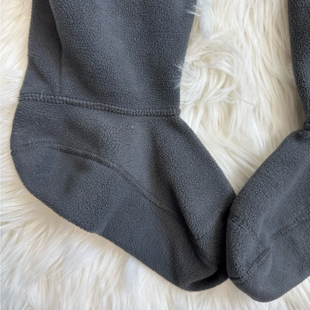 Hunter Black & White Knit Cuff Fleece Boot Socks - Picture 6 of 7